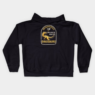 Introverted but Dinosaurs Kids Hoodie